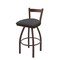 Holland Bar Stool Co 30" Low Back Swivel Bar Stool, Bronze Finish, Canter Storm Seat 82130BZ004 - alternate 1